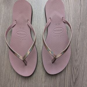 Havaianas Women's Pink Flip Flops